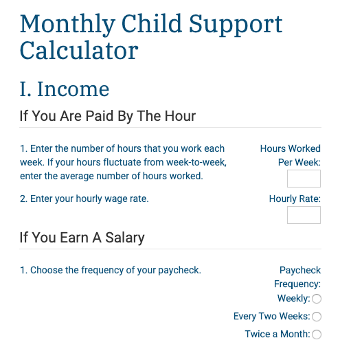 Child Support Calculator